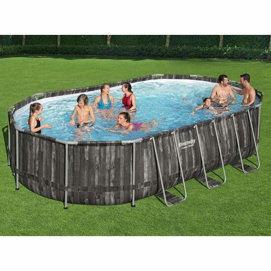 Zwembadset Power Steel ovaal 488x305x107 cm