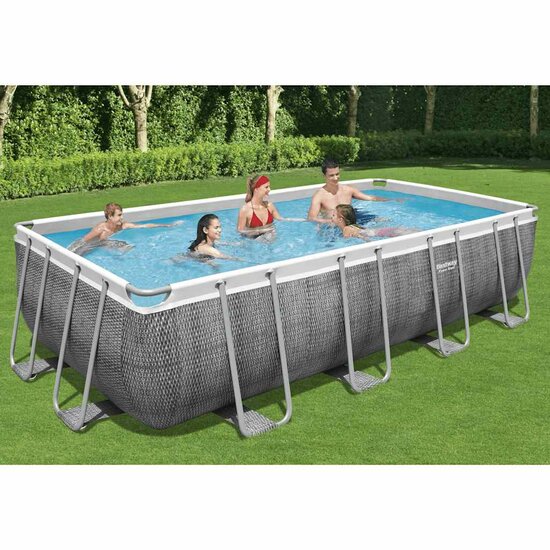 Bestway Zwembadset Power Steel Rechthoekig 549 x 274 x 122 cm