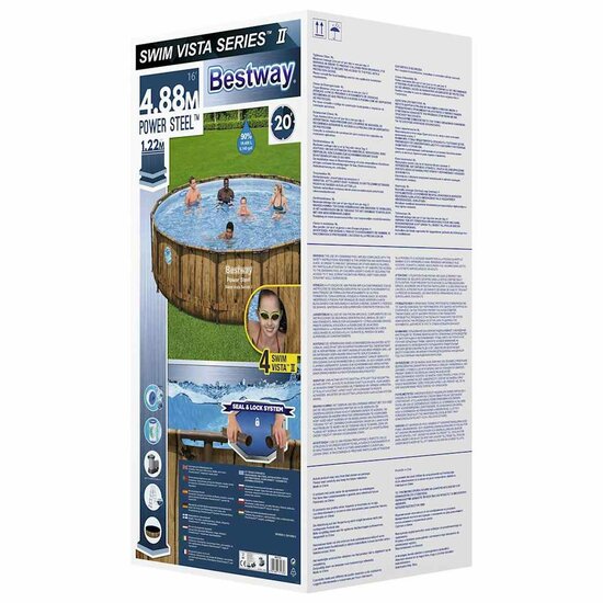 Bestway Zwembadset Power Steel 488 x 122 cm