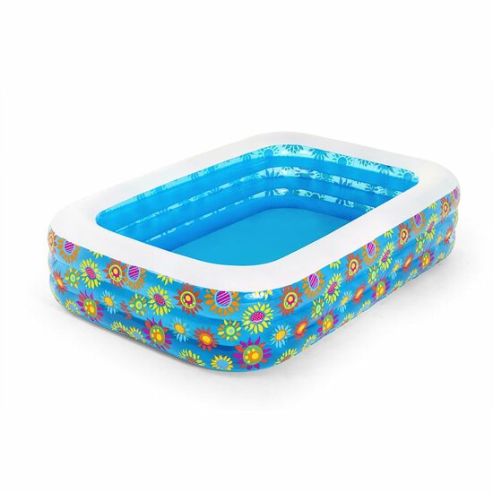 Bestway Kinderzwembad Opblaasbaar 229X152X56 Cm Blauw Grijs Sonoma