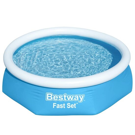 Bestway Fast Set Zwembad Opblaasbaar Rond 244X66 Cm