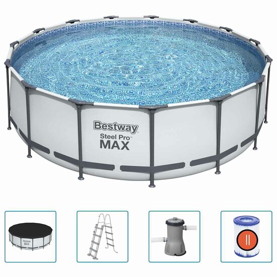 Steel Pro MAX Zwembadset rond 457x122 cm