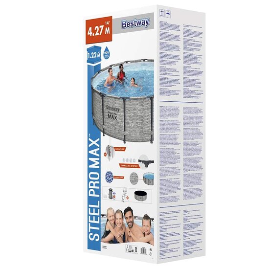 Power Steel Zwembad 427x122 cm