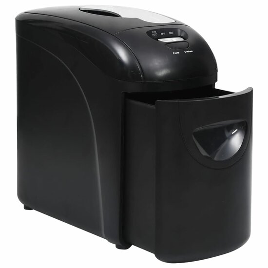 Papierversnipperaar 10 Pagina&#039;s Microcut Zwart