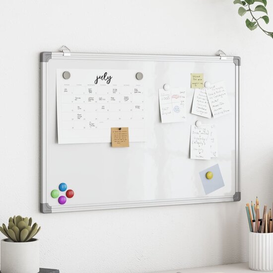 Whiteboard Magnetisch 80X60X1,7 Cm Aluminium 80 x 60 x 1.7 cm