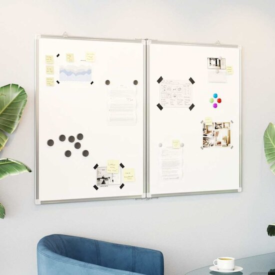 Whiteboard Magnetisch Inklapbaar 120X80X1,7 Cm Aluminium 120 x 80 x 1.7 cm