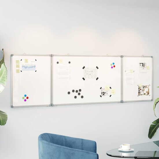 Whiteboard Magnetisch Inklapbaar 160X60X1,7 Cm Aluminium 160 x 60 x 1.7 cm