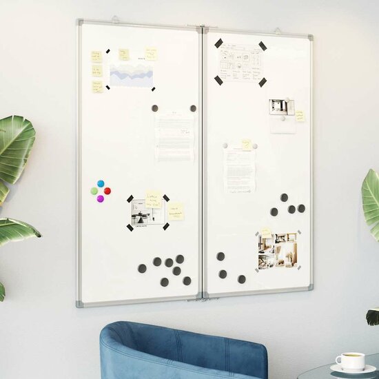 Whiteboard Magnetisch Inklapbaar 80X80X1,7 Cm Aluminium 80 x 80 x 1.7 cm