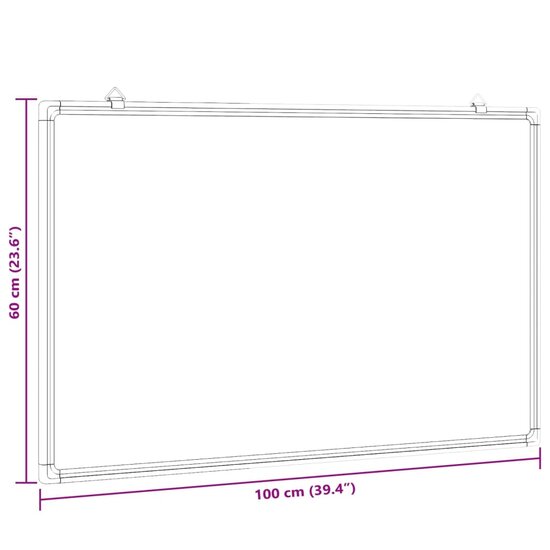 Whiteboard Magnetisch 100X60X1,7 Cm Aluminium 100 x 60 x 1.7 cm