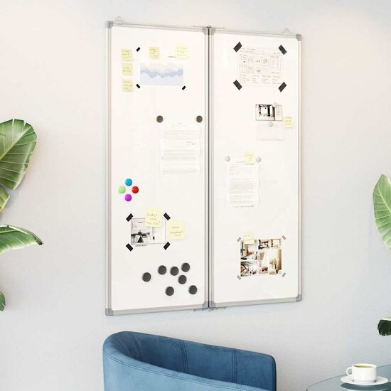 Whiteboard Magnetisch Inklapbaar 80X100X1,7 Cm Aluminium 80 x 100 x 1.7 cm