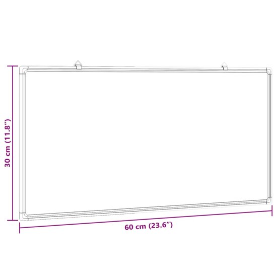 Whiteboard Magnetisch 60X30X1,7 Cm Aluminium 60 x 30 x 1.7 cm