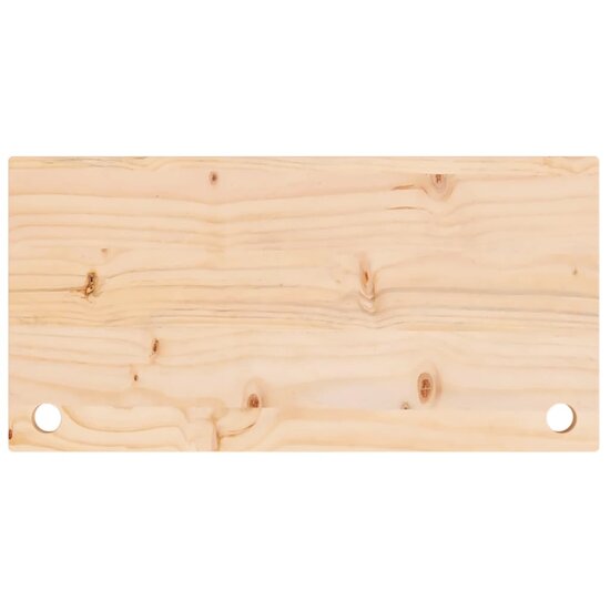 Bureaublad 80x40x2,5 cm massief grenenhout