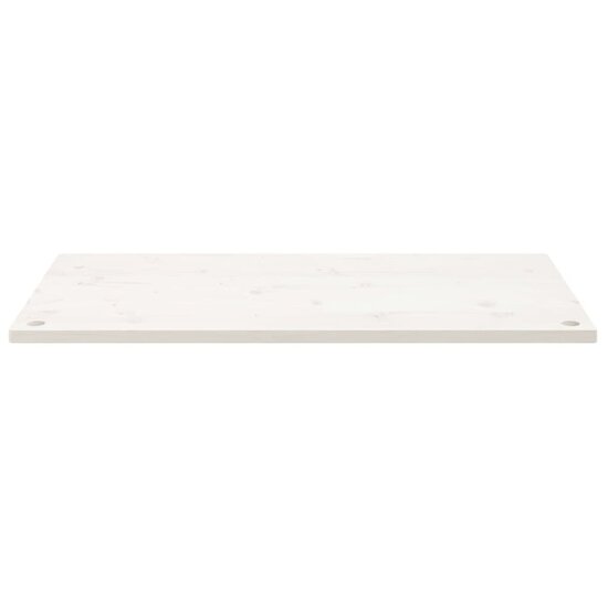 Bureaublad 100X50X2,5 Cm Massief Grenenhout 100 x 50 x 2.5 cm Wit