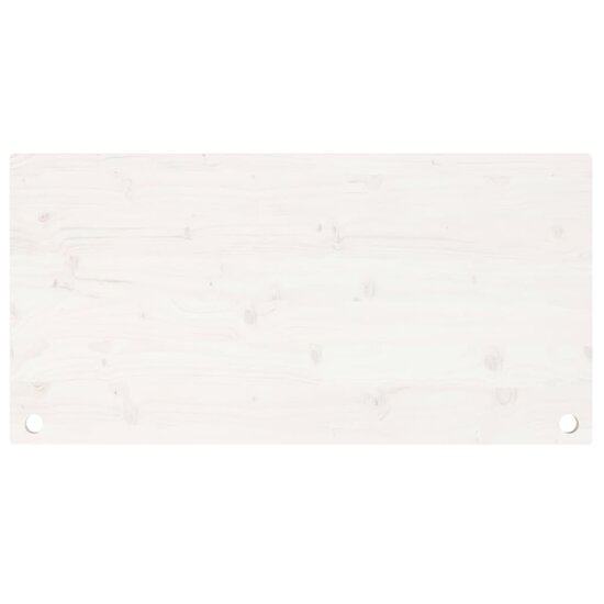 Bureaublad 100X50X2,5 Cm Massief Grenenhout 100 x 50 x 2.5 cm Wit
