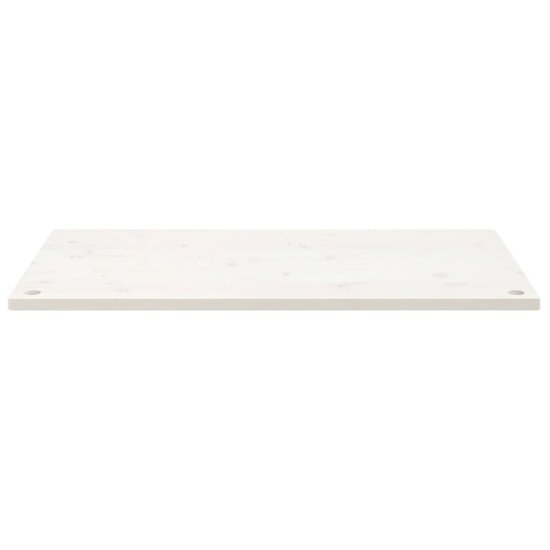 Bureaublad 110X55X2,5 Cm Massief Grenenhout 110 x 55 x 2.5 cm Wit