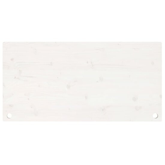 Bureaublad 110X55X2,5 Cm Massief Grenenhout 110 x 55 x 2.5 cm Wit