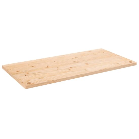 Bureaublad 110X60X2,5 Cm Massief Grenenhout 110 x 60 x 2.5 cm Naturel