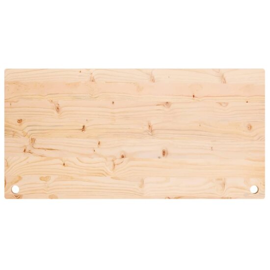 Bureaublad 110X60X2,5 Cm Massief Grenenhout 110 x 60 x 2.5 cm Naturel