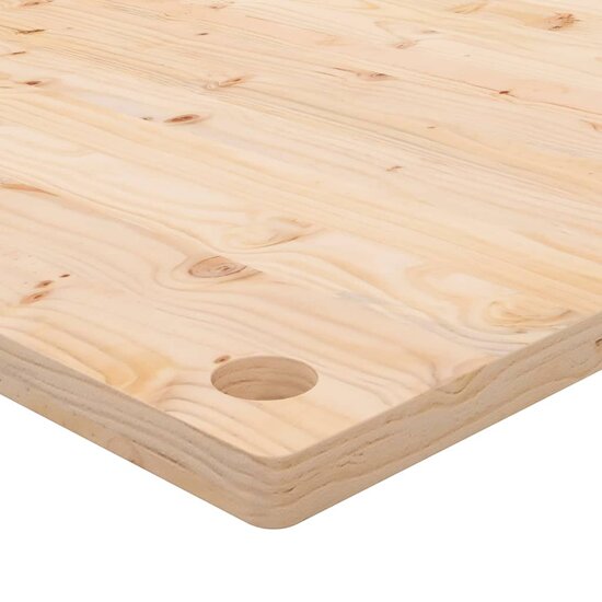 Bureaublad 110X60X2,5 Cm Massief Grenenhout 110 x 60 x 2.5 cm Naturel