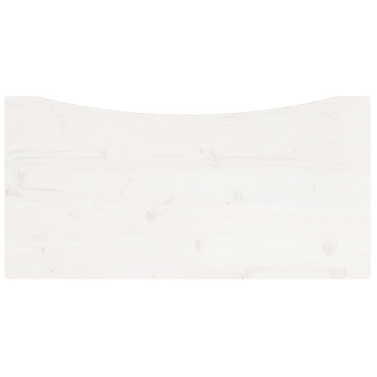 Bureaublad 80x40x2,5 cm massief grenenhout wit