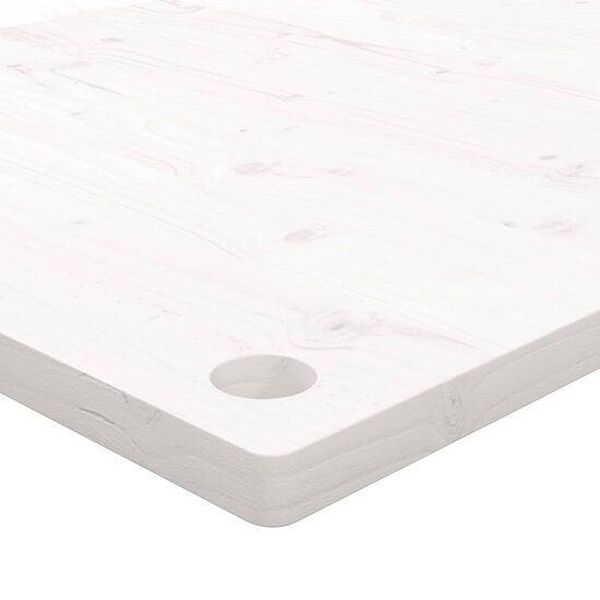 Bureaublad 80x40x2,5 cm massief grenenhout wit