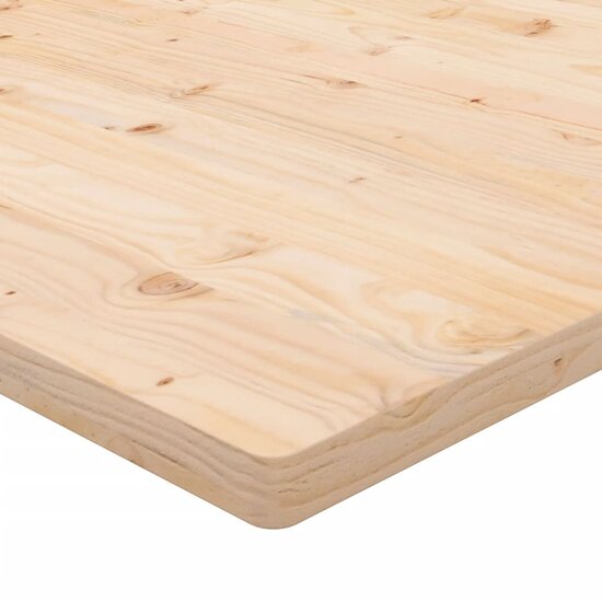 Bureaublad 100X50X2,5 Cm Massief Grenenhout 100 x 50 x 2.5 cm Naturel