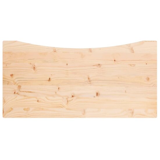 Bureaublad 110X60X2,5 Cm Massief Grenenhout 110 x 60 x 2.5 cm Naturel