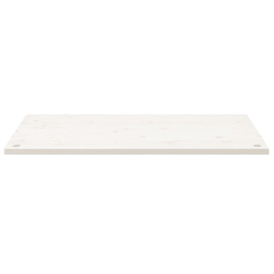 Bureaublad 100x60x2,5 cm massief grenenhout wit