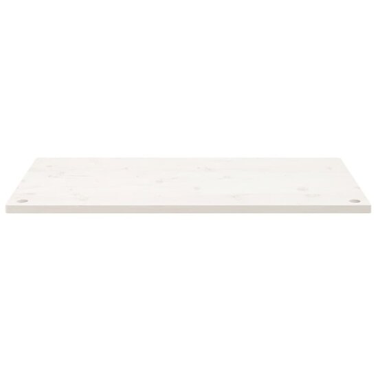 Bureaublad 110x60x2,5 cm massief grenenhout wit