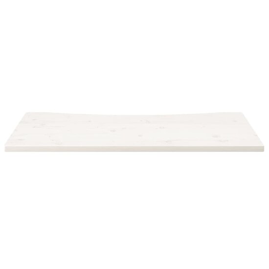 Bureaublad 110X55X2,5 Cm Massief Grenenhout 110 x 55 x 2.5 cm Wit
