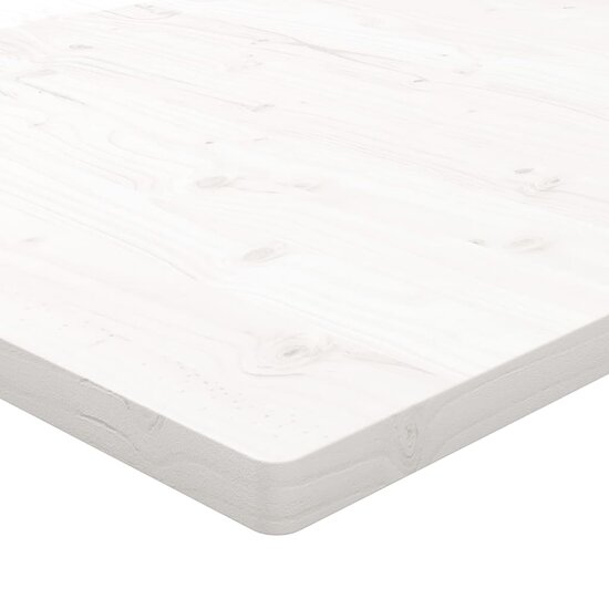 Bureaublad 110X55X2,5 Cm Massief Grenenhout 110 x 55 x 2.5 cm Wit