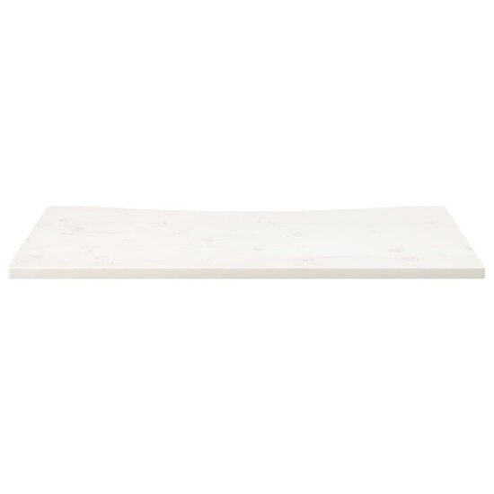 Bureaublad 100X60X2,5 Cm Massief Grenenhout 100 x 60 x 2.5 cm Wit