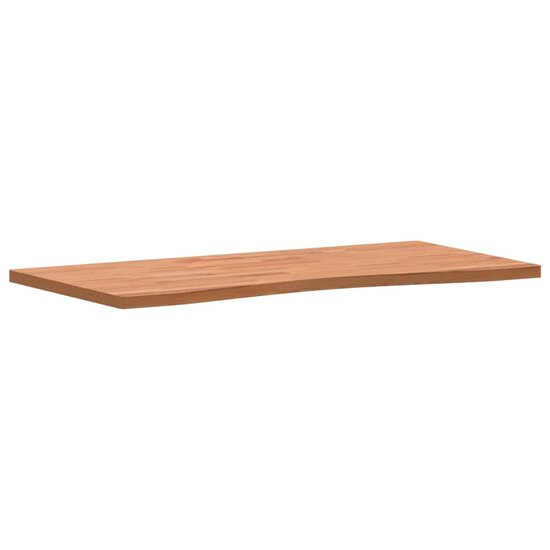 Bureaublad 100X(45-50)X2,5 Cm Massief Beukenhout 100 x (45-50) x 2.5 cm Bruin
