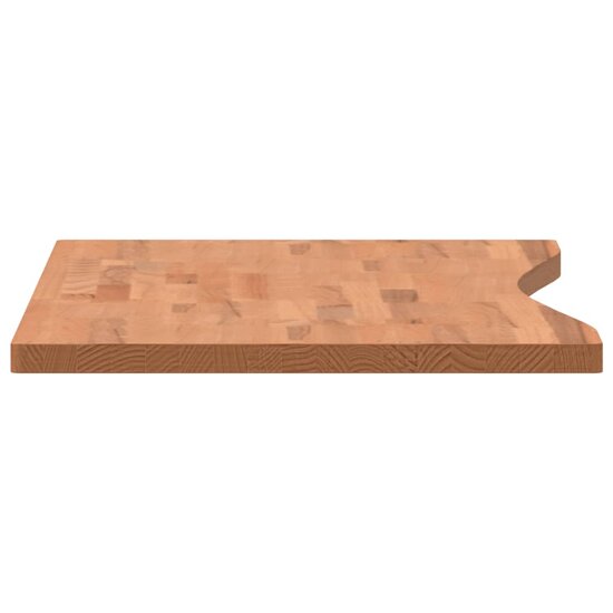 Bureaublad 100X(45-50)X2,5 Cm Massief Beukenhout 100 x (45-50) x 2.5 cm Bruin