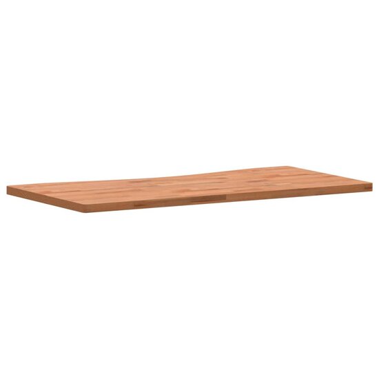 Bureaublad 100X(45-50)X2,5 Cm Massief Beukenhout 100 x (45-50) x 2.5 cm Bruin
