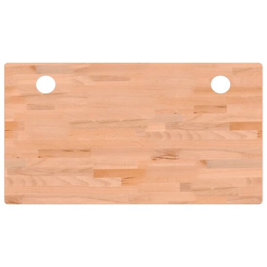 Bureaublad 110X60X1,5 Cm Massief Beukenhout 110 x 60 x 1.5 cm Bruin