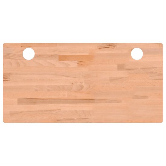 Bureaublad Massief Beukenhout 100 x 50 x 4 cm Bruin