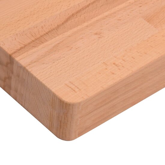 Bureaublad Massief Beukenhout 100 x 50 x 4 cm Bruin