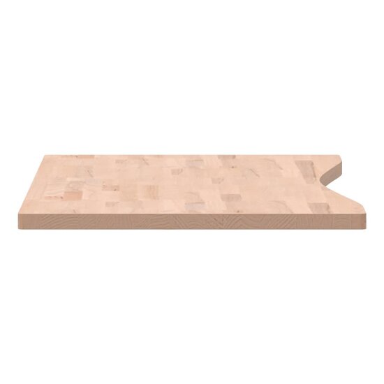 Bureaublad 110X(50-55)X2,5 Cm Massief Beukenhout 110 x (50-55) x 2.5 cm Naturel