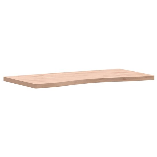 Bureaublad 80x(36-40)x2,5 cm massief beukenhout