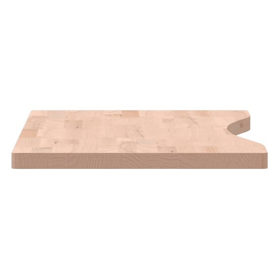 Bureaublad 80x(36-40)x2,5 cm massief beukenhout