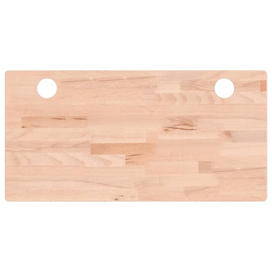 Bureaublad 80x40x4 cm massief beukenhout