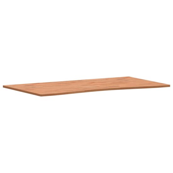 Bureaublad 110x(55-60)x1,5 cm massief beukenhout