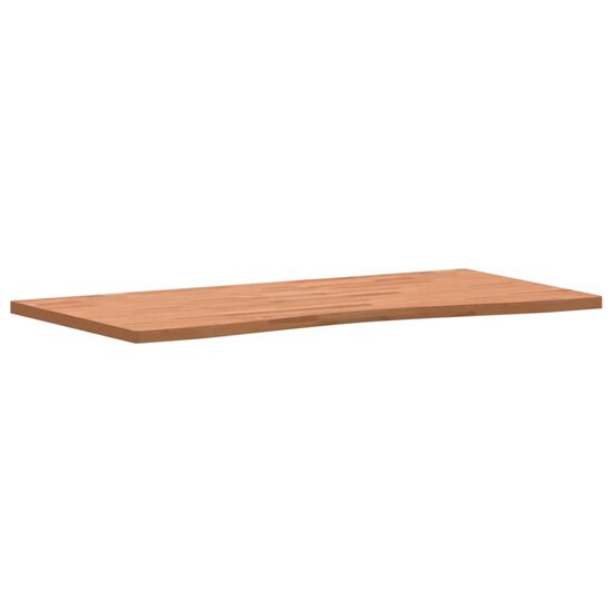 Bureaublad 110X(50-55)X2,5 Cm Massief Beukenhout 110 x (50-55) x 2.5 cm Bruin