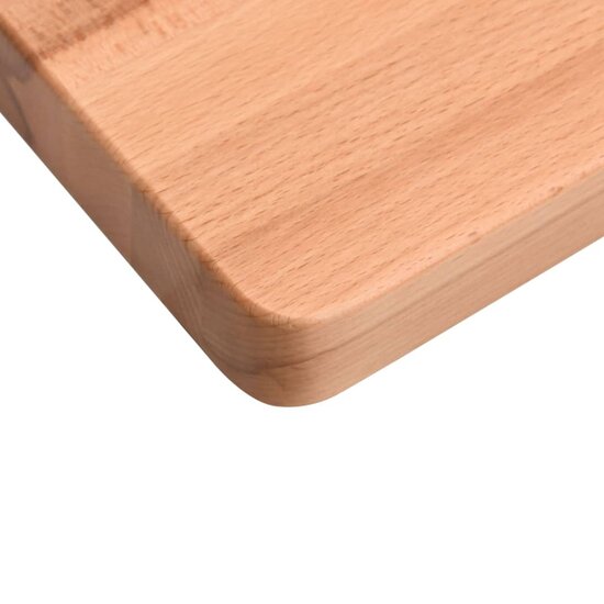 Bureaublad 110X(50-55)X2,5 Cm Massief Beukenhout 110 x (50-55) x 2.5 cm Bruin