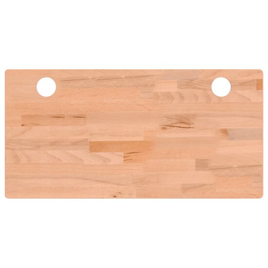 Bureaublad 80X40X2,5 Cm Massief Beukenhout 80 x 40 x 2.5 cm Bruin