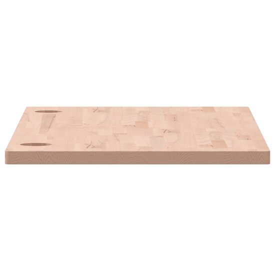 Bureaublad 100X50X2,5 Cm Massief Beukenhout 100 x 50 x 2.5 cm Naturel