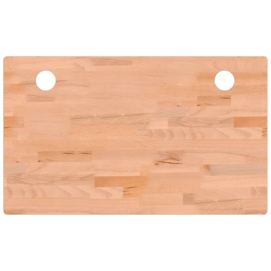 Bureaublad 100X60X1,5 Cm Massief Beukenhout 100 x 60 x 1.5 cm Bruin