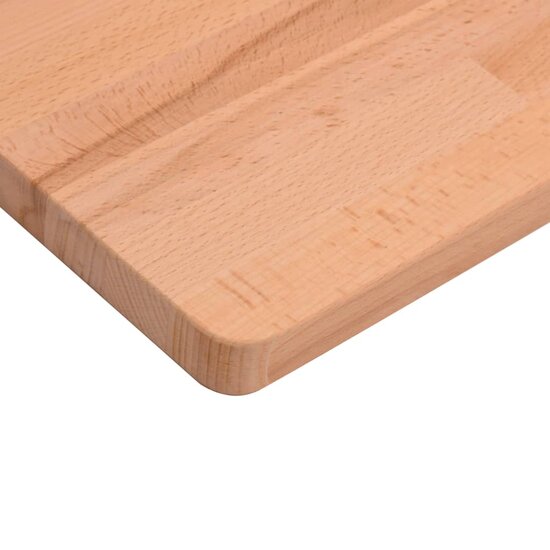 Bureaublad 100X60X1,5 Cm Massief Beukenhout 100 x 60 x 1.5 cm Bruin