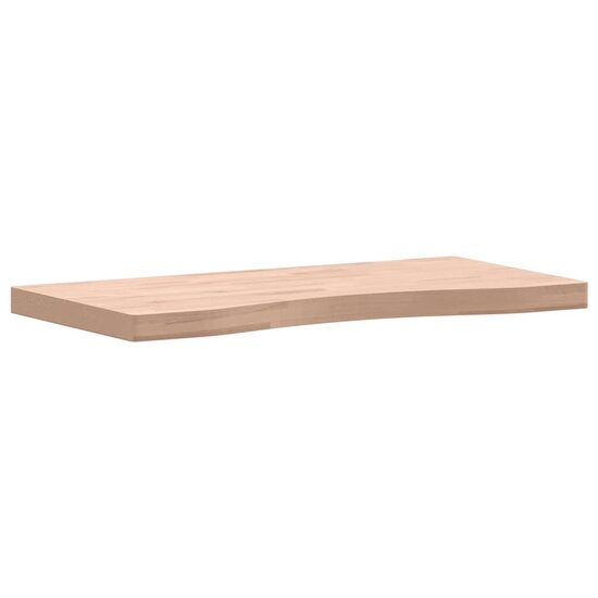 Bureaublad Massief Beukenhout 80 x (36-40) x 4 cm Naturel